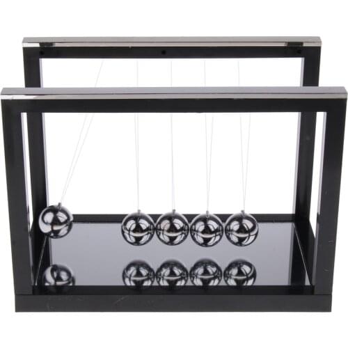 Newtons Cradle Newtons Pendulum Balance Balls Pendulum Physics Science Toy Teaching Aids Office Desk Decor Mirror Base