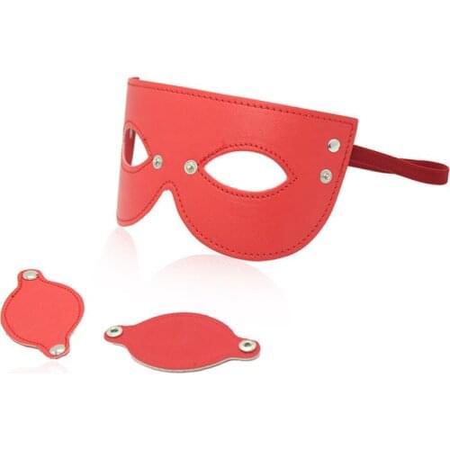 Leather Fun Eye Mask Spanking Blind Blindfold Mask For Women Flirting Toy Blindfold