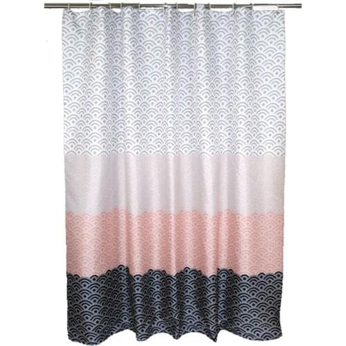 Best 200 x 200cm Nordic Home Bathroom Shower Curtain Waterproof Shower Curtain Contains 12 Hooks