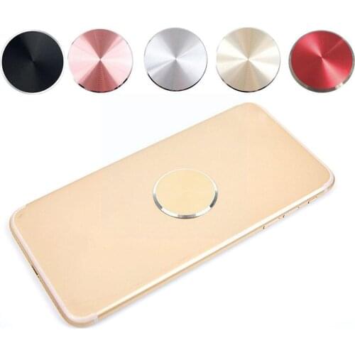 5 Color Adhesive Aluminum Alloy Mounting Kits Stickers Magnetic Holder Car Compatible Universal Mount With Patch Magnetic D G7X2