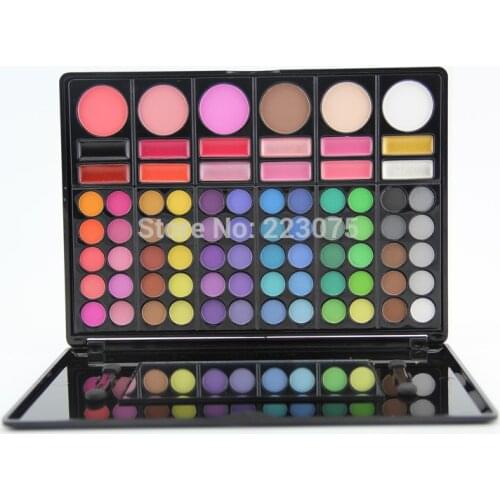 78 Color Cosmetic Palette Kit Set Eyeshadow + Blush + Lipgloss For Women Girl
