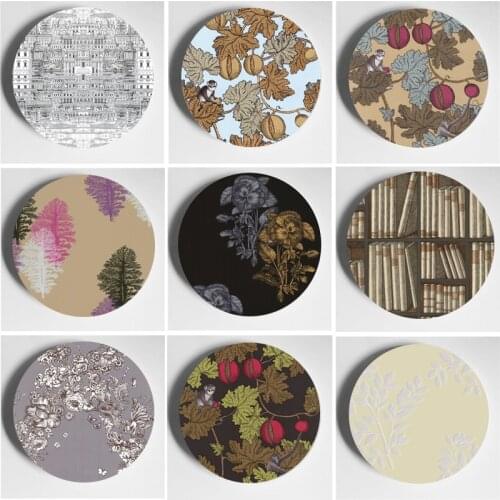 Wall Plate Milan Design Handcrafts Decoration Crafts Home Studio Living Room Decor Fashion Art Plate