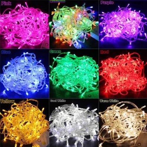 2021 New Year Garland Christmas Decorations For Home Lights 10M 20M 30M 50M 100M For Christmas tree decoration LED string Lights