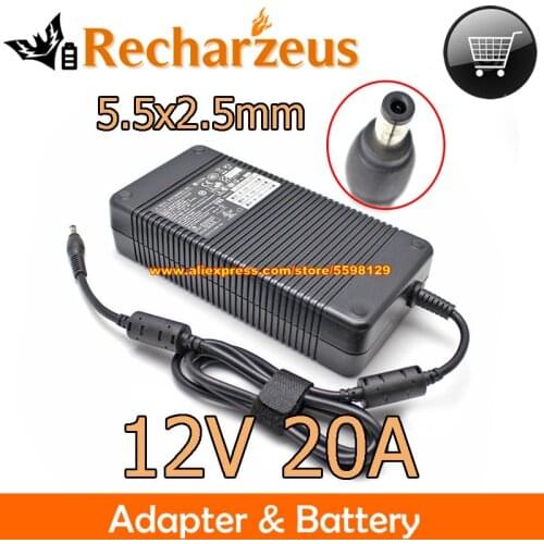 Genuine High Quality 12V 20A 240W High Power AC Adapter Delta EADP-220AB B Power Supply 341-0222-01 Black Laptop Charger