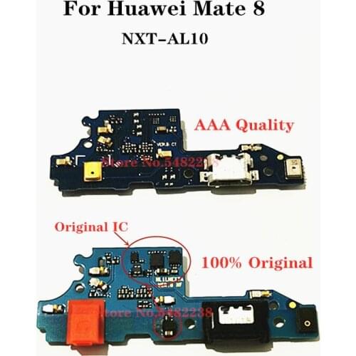 Original USB Charging Port Dock MIC Flex cable For Huawei Mate8 Mate 8 NXT-AL10 Quick Charge Charger Plug With Microphone Board