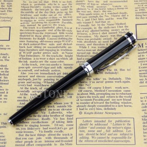 New BAOER 3035 High Quality Fountain Pen Nib Medium Black/ Silver