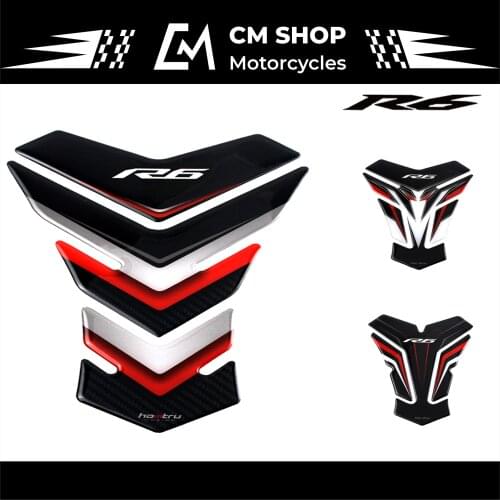Suitable for YAMAHA 3D of YZFR6 R6 YZF 2000-2019 15 16 17 18 19 fuel tank protection pad reflective sticker
