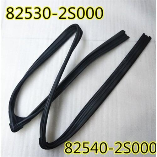 Right front ,Main driving left front glass seal window glazed channel For Hyundai Tucson IX35 2012-2016,825302S000 825402S000