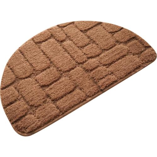 Anti-slip Living Room/Bedroom Carpet 40*68 50*80cm Rugs For Kitchen Semicircle Soft Bathroom Water Absorption Floor Mat Foot Pad