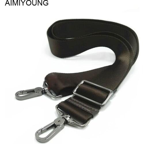 AIMIYOUNG Bag Straps Strong Hook Nylon Belt Men Shoulder Strap Handbag Briefcase Wide Long Belt Replacement Strap Bag Accessory