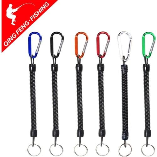 3pcs 22cm long fishing lanyard boating rope fixed rope fishing rope with camping climbing buckle safety lock Fishing Tools