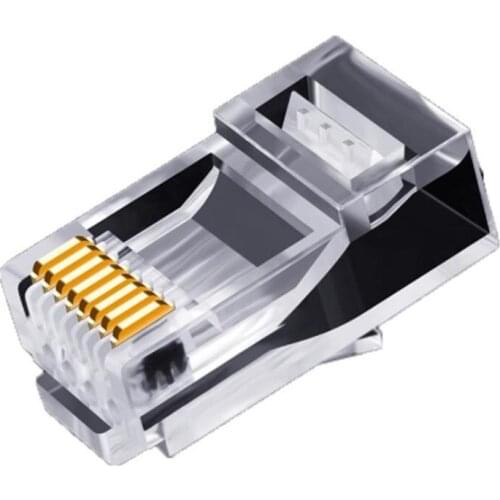50PC Brand New RJ45 Network Modular Plug Cat6 CAT6e Connector utp Unshielded Modular Rj45 Plug
