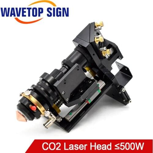 WaveTopSign Mixed CO2 Laser Cut Head 500W Focus Lens 25*63.5 25*101.6mm Reflect Mirror 30*3mm Metal Non-Metal Hybrid Auto Focus