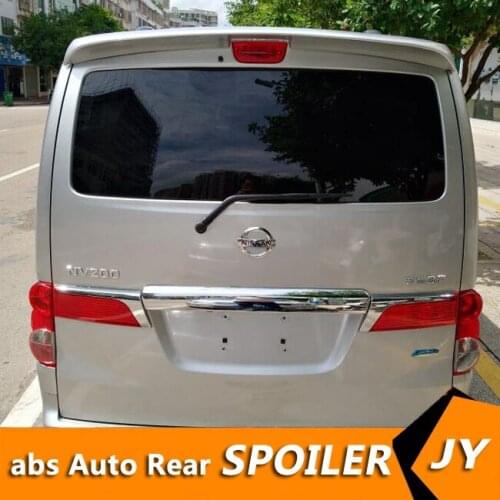 For NV200 Spoiler 2010-2015 Nissan NV200 QFK Spoiler ABS plastic Material Car Rear Wing Color Rear Spoiler