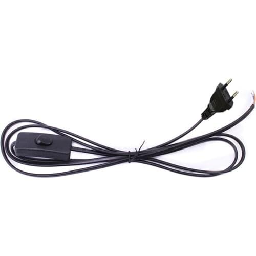 1.8M LED On/Off power cord EU US Plug Cable Light Modulator Lamp Line Controller For LED Bulb Table Lamp Electricity wire AC220V