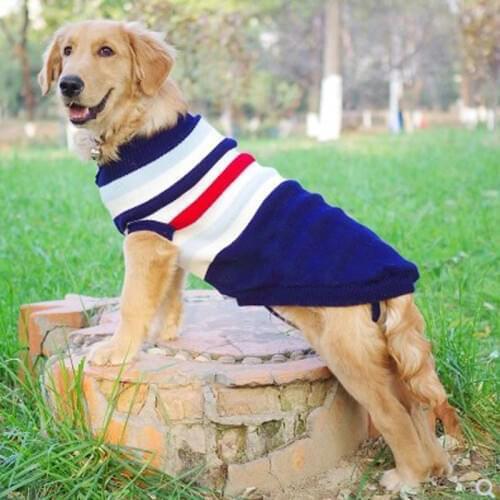 Large Dog Sweater Labrador Golden Retriever Jumper Knitted Sweaters For Big Dog Pullover Clothes Winter Pet Sweater Dog #8-#28