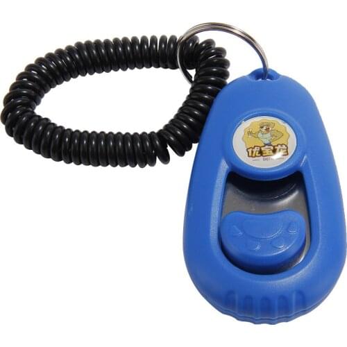 Pet Dog Tranining Supply New Dog Pet Clicker Training Aid Wrist Strap Smart Dog Training Accessory