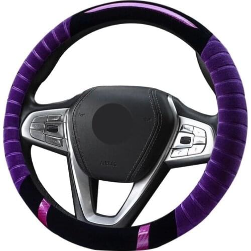 Cubre Volante Accesorios Para Auto Universal Car Steering Wheel Cover Plush Accesorios Coche Volante Deportivo Personality
