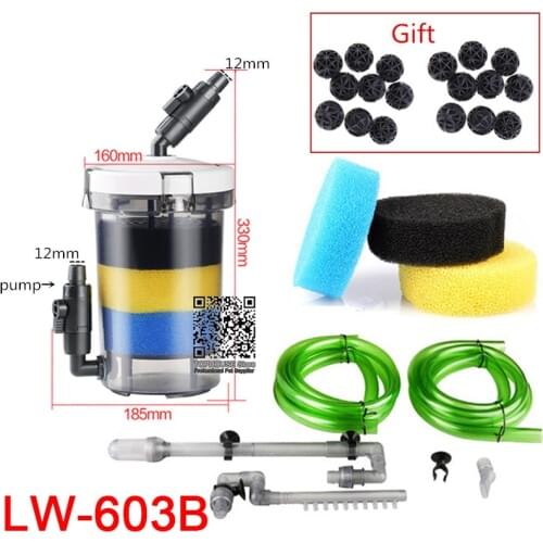 Sunsun pre-filter biochemical fish tank filter barrel ultra-quiet transparent external aquarium filter bucket