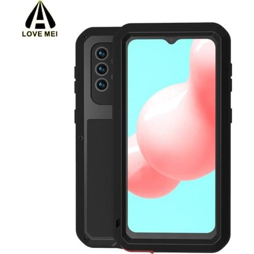 A32 LOVEMEI Life Waterproof POWERFUL Metal Case for Samsung Galaxy A32 Shockproof Phone Cover Gorilla Glass Full Body Protection