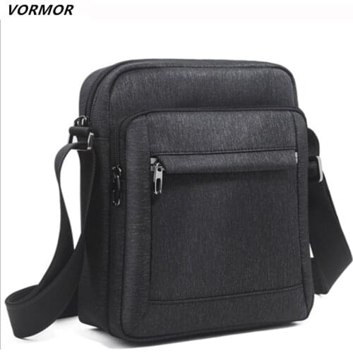 VORMOR Canvas Mens Shoulder Bag For 7.9' Ipad Casual Crossbody Bag Waterproof Messenger Bag Pack sling bag for men