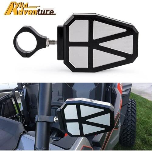Rearview Mirror For Yamaha Rhinos 450 660 700 YXZ1000R For Polaris Rangers For ALL UTVs with 1.75" roll bars Side Convex Mirror