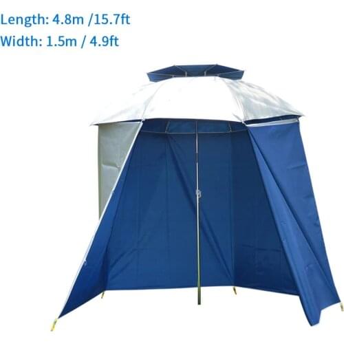 4.8x1.5M Fishing Umbrella Shading Cloth Anti-UV Rainproof Wall Tent Cloth Beach Shelters Protect Apron Outdoor Camping Equipment