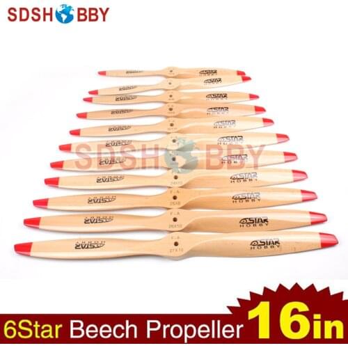 1pc 1pc 6STARHOBBY Standard Wooden Propeller/ Beech Propeller 16x8 16x6 for RC Gasoline/ Petrol Airplane