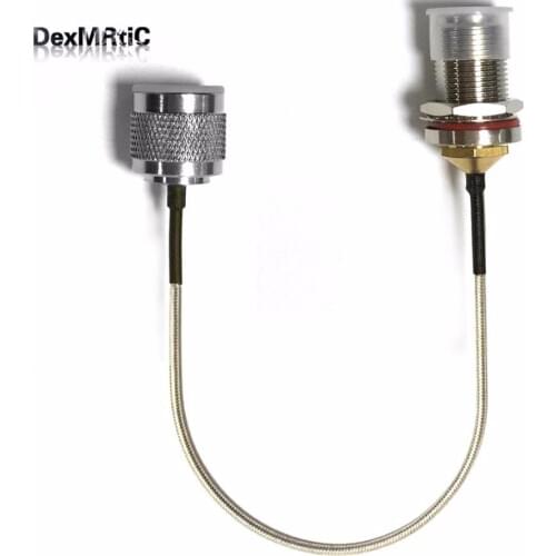 1PC N Male to N Female Bulkhead semi-flexiable Cable Adapter RG405.086" 20cm 8"/30cm/50cm/100cm for wireless modem
