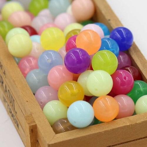 10 pieces/Lot) 16mm 18mm Diameter Mixed colors Acrylic Beads for bracelet Necklace accessories