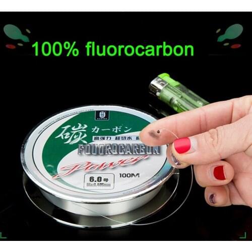 100% fluorocarbon Fishing Line Carbon Fiber Leader Line fly fishing line Super Strong Multifilament fishing line