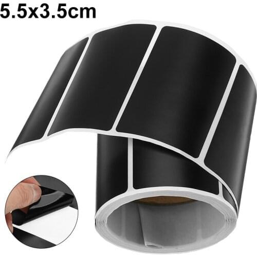 120pcs 55*35mm Waterproof Chalkboard Labels Stickers Home Jars Bottles Tags Blackboard Labels Stickers