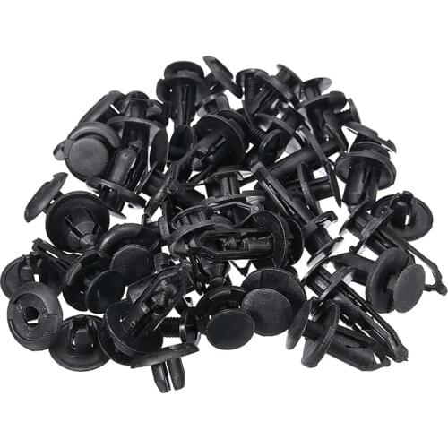 40pcs 4 Types 7.5mm 8mm 9mm 10mm Hole Car Push Pin Body Bumper Rivet Trim Clip Retainer Fastener Kit Universal