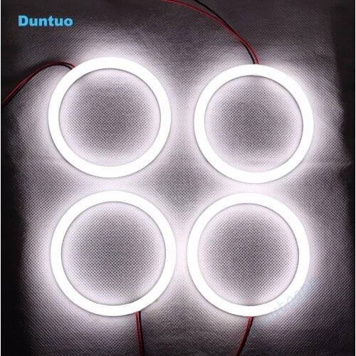 Angel Eyes SMD Car LED Headlights Running Light DRL White For Lada Priora 2008