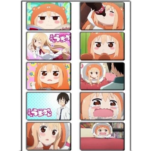Anime Himouto! Umaru-chano Card Stickers Bus Card Meal Card Card Stickers Crystal Card Stickers Cosplay toy gift