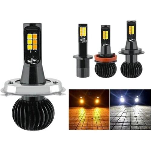 For 2. Your mini led fog proof lamp is used for the lamp 303030smd H1 H4 H7 H11 dual color fluorescent car headlamp 12V DC