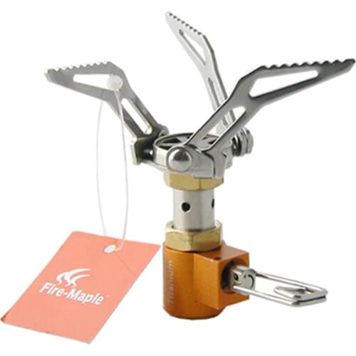 Fire Maple Mini Gas Stove Titanium Stove Outdoor Camping Picnic Gas Burners Estufa De Gas FMS-300T 45g 2600W