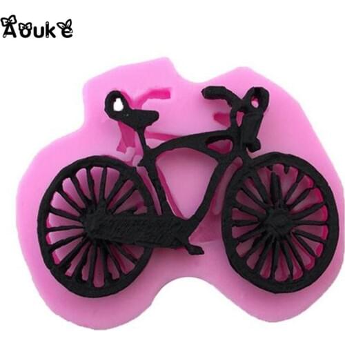 Mountain Bike Cartoon Liquid Silicone Cake Mold/Pastry Mould/Jello Pudding/Chocolate Molds/Ice Cube/Soap DIY Baking Tools