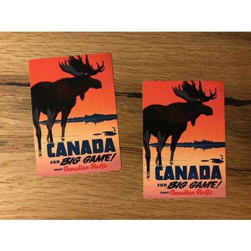 Canada Reise Aufkleber Koffer Backpacker Travel Work Retro Oldtimer USA TR008