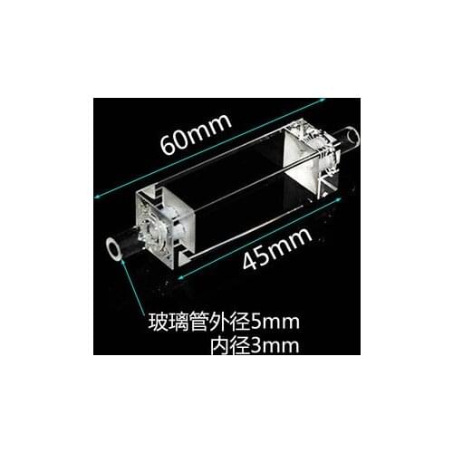 Quartz fluorescent flow cuvettes transmit light on all sides/10mm optical path/German HELLMA technology