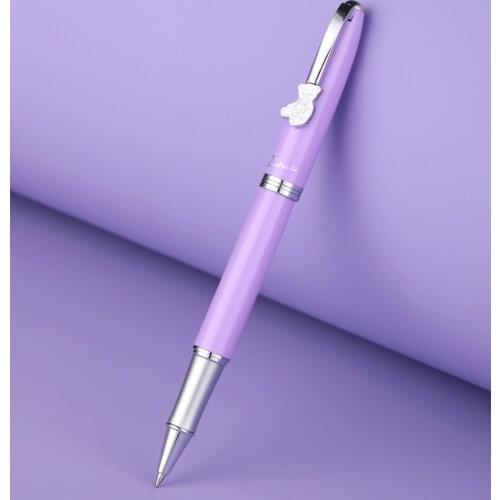 Pimio Picasso 922 Metal Roller Ball Pen Purple Teddy Series Writing Pen For Business Office & School Supplies