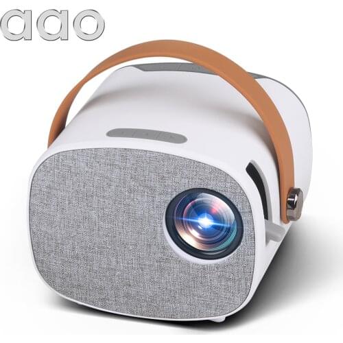 AAO YG230 Mini Projector Portable Support 1080P 100'' Display Video Beamer Theater WiFi Multiscreen Media Proyector Child Gift