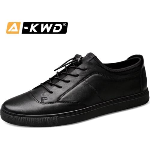 Fashion Shoes 2019 Luxury Sneaker Men Mocasines De Hombre Simple Comfort Man Shoes Leather Genuine Elastic Band Male Footwear 45