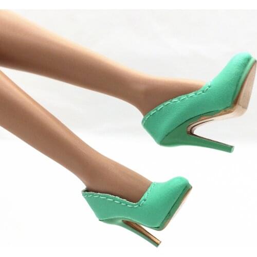 Handmade Outfit green Shoes for Fashion Royalty NU.Face Integrity Doll Poppy Parker Elyse Jolie vaness perrin