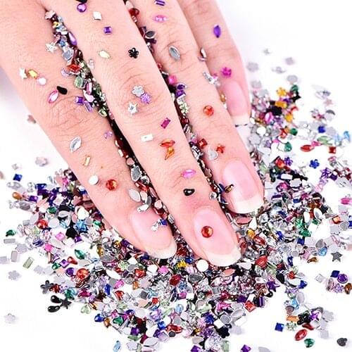 2000pcs Colorful Mixed Set False Nail Tips Artificial Fake Nails Art Acrylic Manicure Gel Nail tools