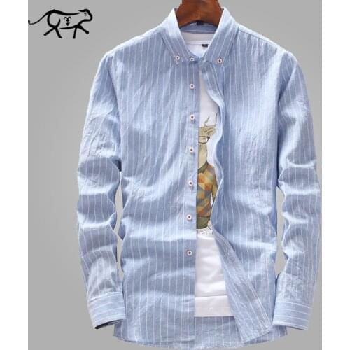 New Arrived Mens Work Shirts Brand Fashion Slim Fit Long Sleeve Striped /Twill Men Dress Shirts Casual White Male Shirts M-4XL