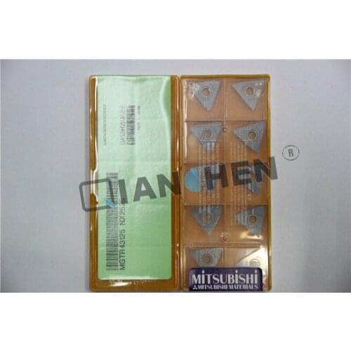 Mitsubishi 10pcs/lot MGTR43125 NX2525 CNC Inserts,face Mill Lathe Tools Cutter Internal Turning Tool Hard Alloy