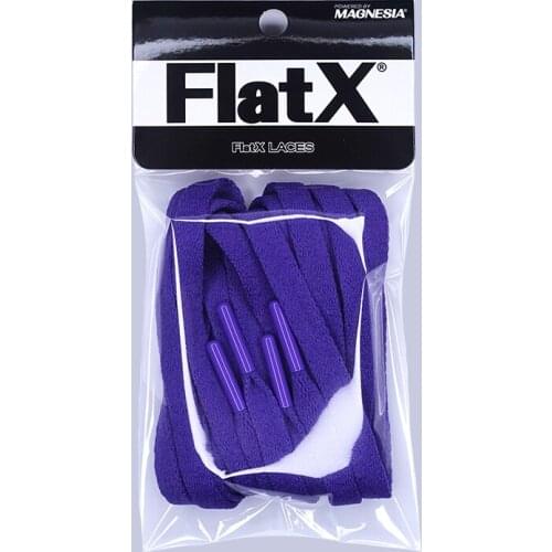 FlatX 8mm Purple/ Purple Color Metal Tips Shoelaces High Quality Professional Sneaker Laces Shoelace Lacet