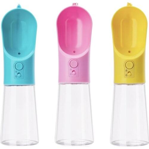 360ML Portable Pet Dog Water Bottle Leak-proof Puppy Drinkers Travel Cat Dispenser Feeder Drinking Cup Animal Waterer for Dogs