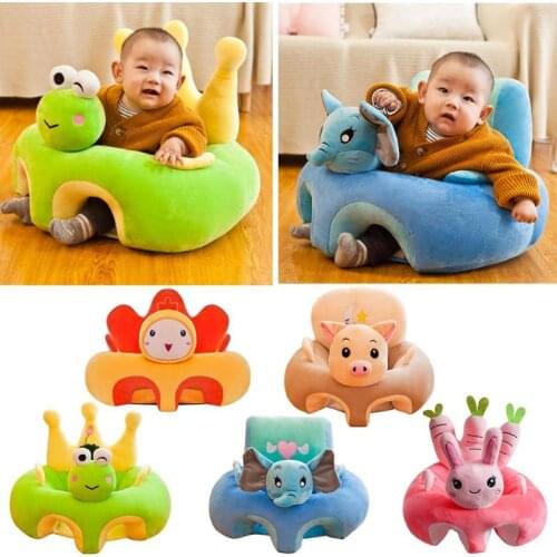 Cute Baby Seat Sofa Support Seat with Cotton Baby Chair Learning To Sit Toddler Nest Puff Washable with Filler Cradle Sofa Chair